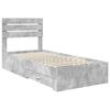 vidaXL Bed Frame with Drawer with Headboard Manual Engineered Wood