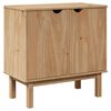 vidaXL Hallway Cabinet OTTA 75x40x75 cm Solid Wood Pine