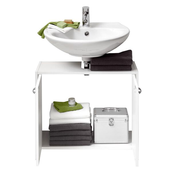 FMD Under-sink Bathroom Cabinet 63.7x28.1x55 cm White