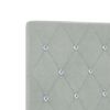 vidaXL Headboard with Headboard Light Grey 200 cm Faux Leather