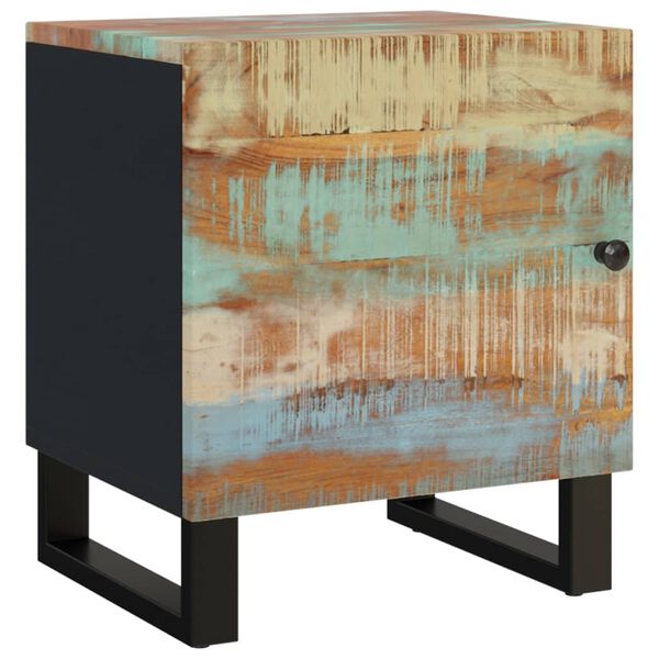 vidaXL Bedside Cabinet 40x33x46 cm Solid Wood Reclaimed
