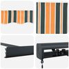 vidaXL Retractable Awning Green and Yellow 300 x 250 cm