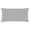 vidaXL Sunshade Sail Light Grey and White 2.5 x 6 m HDPE