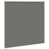 vidaXL Roller Blind Blackout Grey 145x130 cm Fabric Width 141.6 cm Polyester