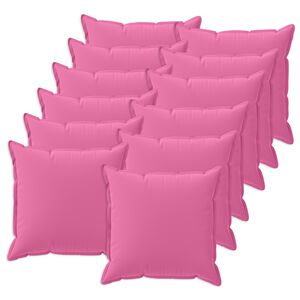 vidaXL Cushion Cover 12 pcs HOUTEN Pink 40 x 40 cm Polyester