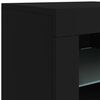 vidaXL Sideboard with LED Lights Black 283x37x67 cm