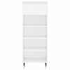 vidaXL Shoe Cabinet High Gloss White 40x36x105 cm Engineered Wood