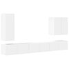 vidaXL Wall-mounted 6 pcs White