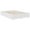 vidaXL Bed Frame with Headboard White 160 x 200 cm Engineered Wood