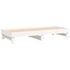 vidaXL Pull-out Day Bed without Mattress White 2x(90x200) cm
