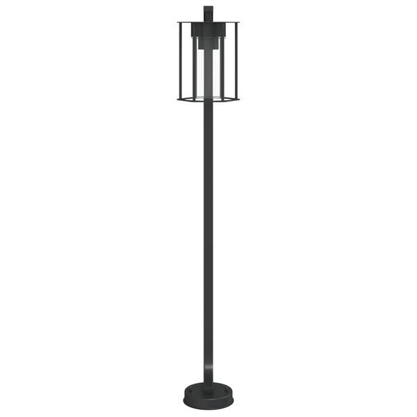 vidaXL Outdoor Floor Lamp Black 100 cm Stainless Steel