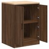 vidaXL Garage Storage Cabinet Brown Oak 60x51x85 cm Solid Wood Pine