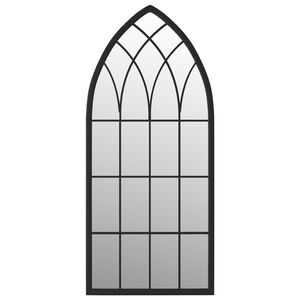 vidaXL Mirror Black 100x45 cm Iron for Indoor Use