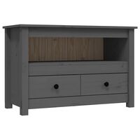 vidaXL TV Cabinet Grey 79x35x52 cm Solid Wood Pine