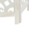 vidaXL Room Divider 4 Panels White Solid Wood Paulownia