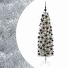 vidaXL Artificial Slim Christmas Tree with Bauble 180 cm 300 LEDs