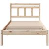 vidaXL Bed Frame Brown 100 x 200 cm Solid Pine Wood
