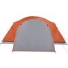 vidaXL Family Tent Crossvent 8-Person Orange Waterproof
