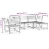 vidaXL 5 Piece Garden Lounge Set Solid Wood Douglas