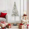 vidaXL Christmas Tree with 150 LEDs White 120 cm PE and Steel