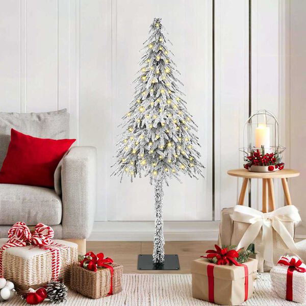 vidaXL Christmas Tree with 150 LEDs White 120 cm PE and Steel
