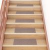 vidaXL Stair Mats Self-adhesive 15 pcs 60x25 cm Light Brown Rectangular