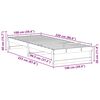 vidaXL Bed Frame White 100 x 220 cm Solid Pine Wood