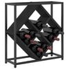 vidaXL Wine Rack Black Oak 51 x 18 x 52.5 cm Engineered Wood