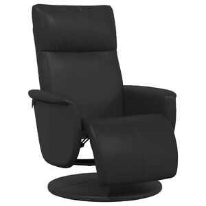 vidaXL Massage Recliner Chair Black Faux Leather