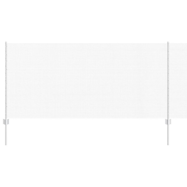 vidaXL Fence with Post Silver 1 x 10 m Steel