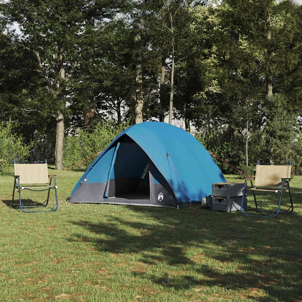 vidaXL Camping Tent with Roof Blue 275 x 230 x 140 cm Taffeta