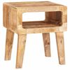 vidaXL End Table with Shelf Brown 40 x 32 x 46 cm Solid Mango Wood