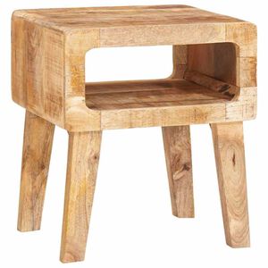 vidaXL End Table with Shelf Brown 40 x 32 x 46 cm Solid Mango Wood