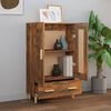vidaXL Highboard Smoked Oak 70x31x115 cm Engineered Wood