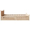vidaXL Bed Frame without Mattress 120x200 cm Solid Wood Pine
