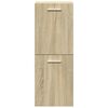 vidaXL 4 Piece Bathroom Furniture Set Sonoma Oak Engineered Wood