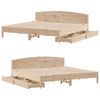 vidaXL Bed Frame without Mattress 180x200 cm Super King Solid Wood Pine