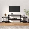 vidaXL TV Cabinet Black 157x35x52 cm Engineered Wood