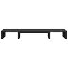 vidaXL Monitor Stand Riser Adjustable Black 80x24x10.5 cm Engineered Wood