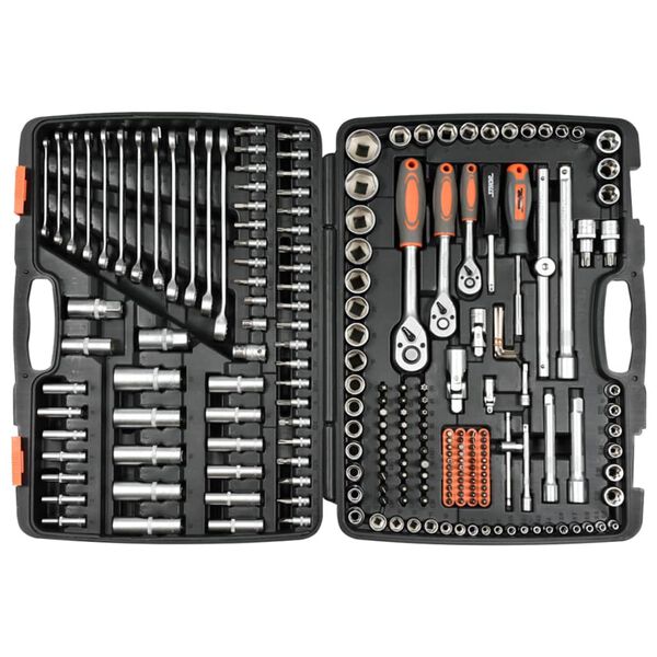 Sthor 216 Piece Ratcheting Socket Spanner Set Metal 58691