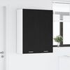 vidaXL Hanging Cabinet Black Oak 80 x 31 x 100 cm Engineered Wood