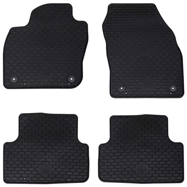 vidaXL Car Mat 4 pcs Black suitable for VW T-CROSS 2019- Rubber