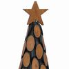 vidaXL Christmas Tree with Stand Brown 60 cm Solid teak wood