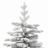 vidaXL Artificial Hinged Christmas Tree White 210 cm PE and PVC