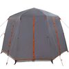vidaXL Cabin Tent with Roof Grey and Orange 320 x 320 x 203 cm