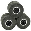 vidaXL Sanding Rollers 3 pcs Black 12 x 12 x 10 cm Synthetic Fibre