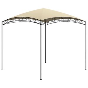 vidaXL Gazebo | Cream | Steel, Polyester | 3x3x2.65 m | Durable | Gazebo