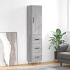 vidaXL Highboard Grey Sonoma 34.5x34x180 cm Engineered Wood