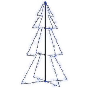 vidaXL Christmas Cone Tree 160 LEDs Indoor and Outdoor 78x120 cm