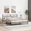 vidaXL Bed Frame without Mattress Sonoma Oak 160x200 cm Engineered Wood